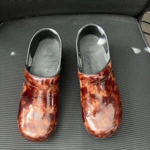Dansko Sanita Brown Clogs
